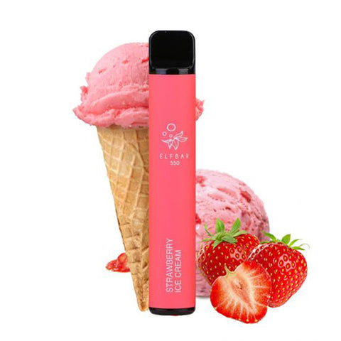 ELF BAR 600 Disposable Strawberry ice cream